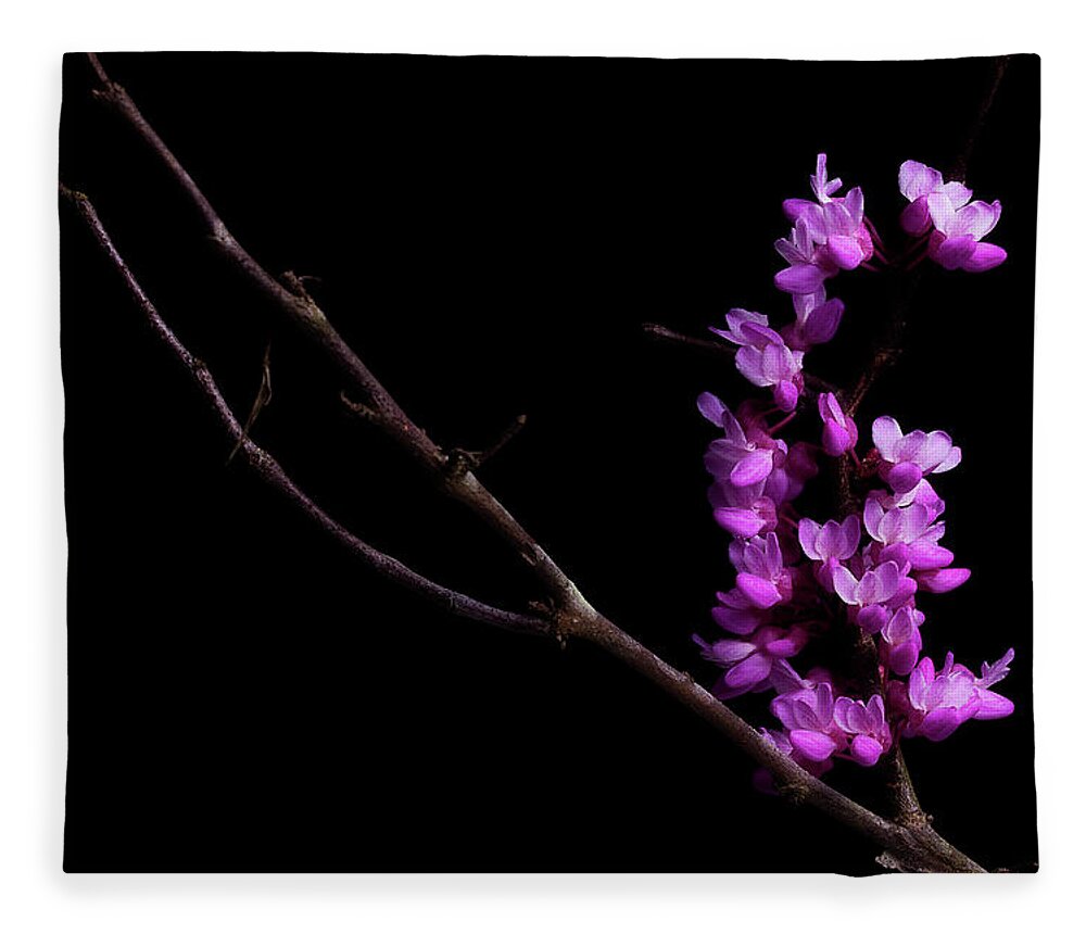 Redbud Fleece Blanket featuring the photograph Spring Time 4 by Mike Eingle