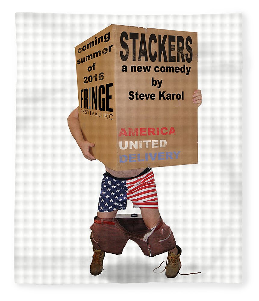 Comedy Fleece Blanket featuring the photograph Stackers Poster by Steve Karol