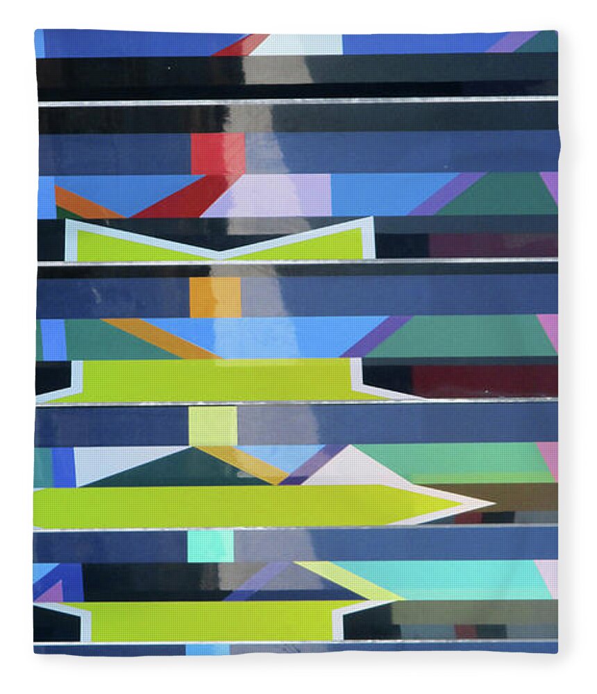 Abstract Fleece Blanket featuring the photograph Stairs To Heaven by Randall Weidner