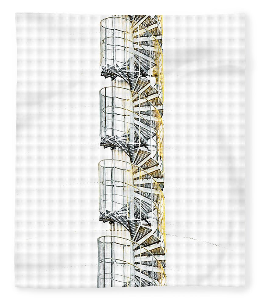 Stairway To Heaven Fleece Blanket featuring the photograph Stairway to heaven by Torbjorn Swenelius