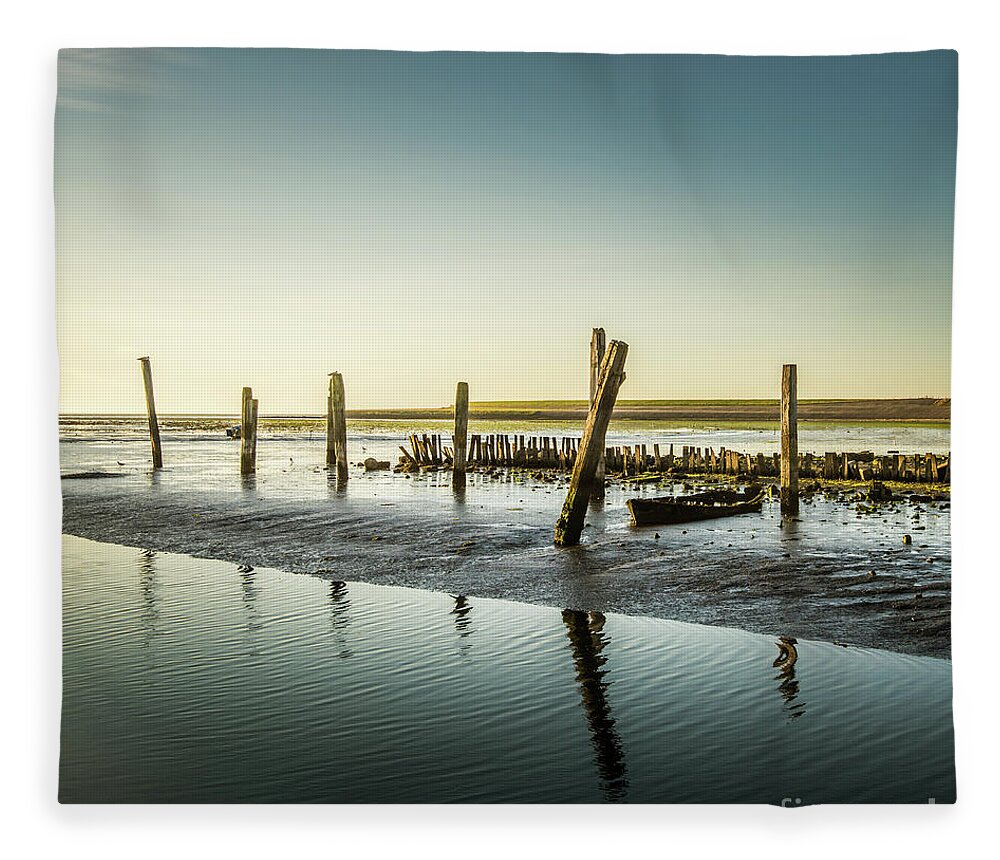 1x1 Fleece Blanket featuring the photograph Still Standing by Hannes Cmarits