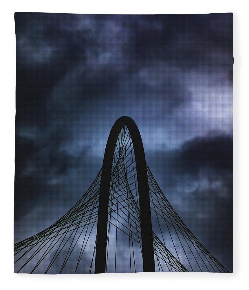 Dallas Fleece Blanket featuring the photograph Storm Light by Peter Hull