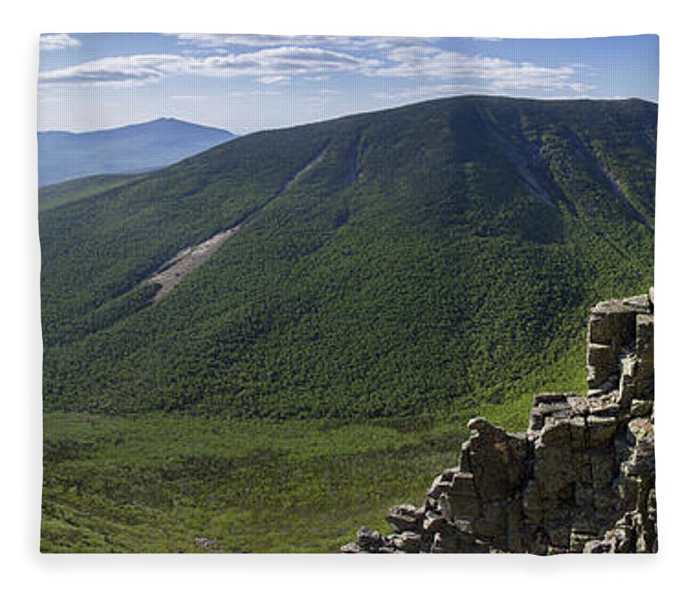 Summer Fleece Blanket featuring the photograph Summer Day on Bondcliff by White Mountain Images