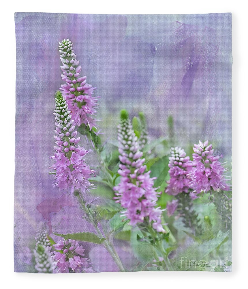 Agastache Fleece Blanket featuring the photograph Summer Dreams by Betty LaRue