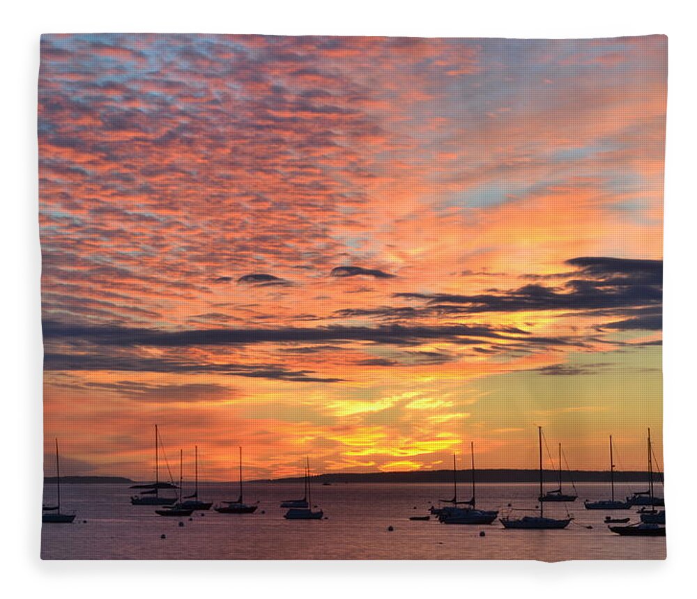 Sunrise Fleece Blanket featuring the photograph Summer Solstice Sunrise by Colleen Phaedra