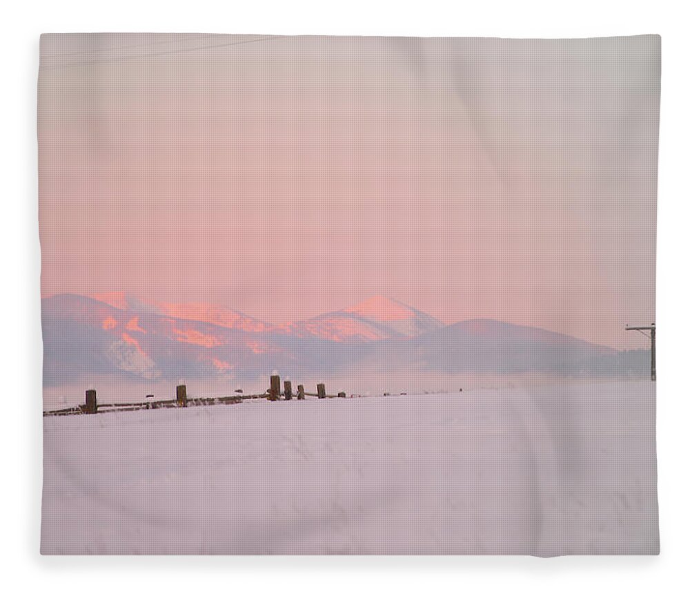 Troystapek Fleece Blanket featuring the photograph Sun Up on 12th by Troy Stapek