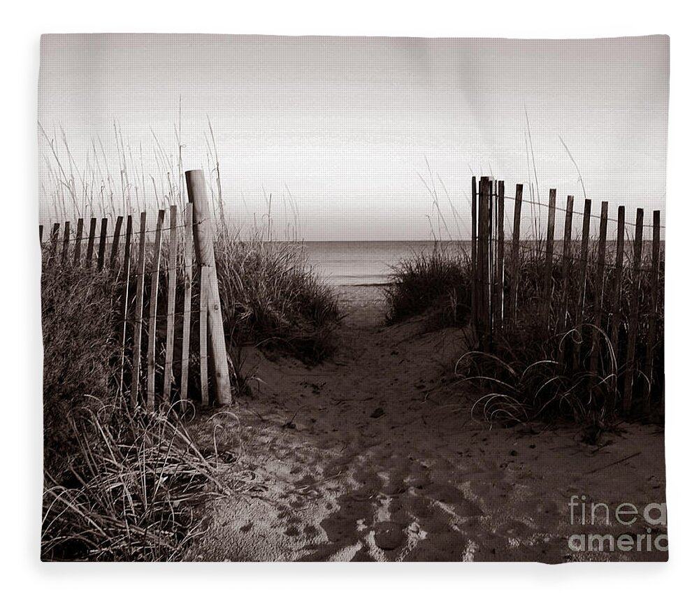 Beach Fleece Blanket featuring the photograph Sunrise at Myrtle Beach SC by Susanne Van Hulst