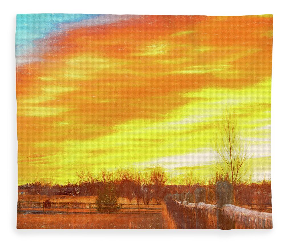 Sunrise Fleece Blanket featuring the photograph Sunrise by Jennifer Grossnickle