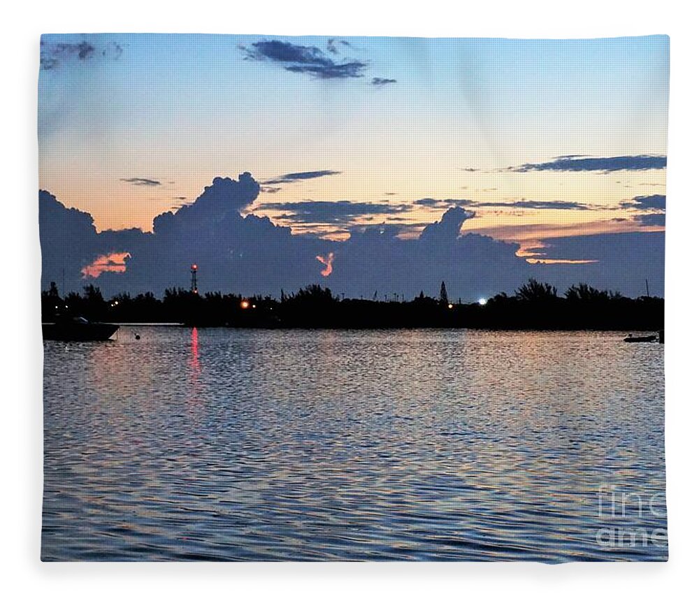 Sunrise Fleece Blanket featuring the photograph Sunrise over Key West by Merle Grenz
