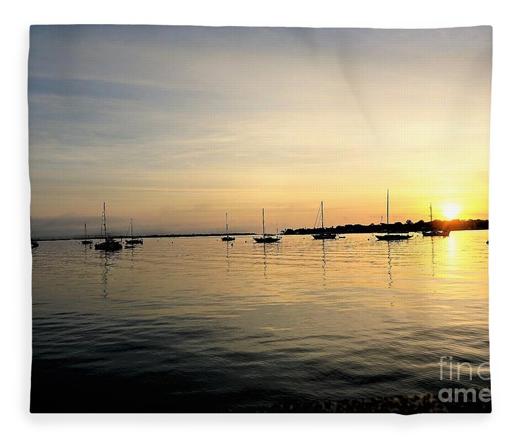 Sunrise Fleece Blanket featuring the photograph Sunrise, St. Augustine by Merle Grenz