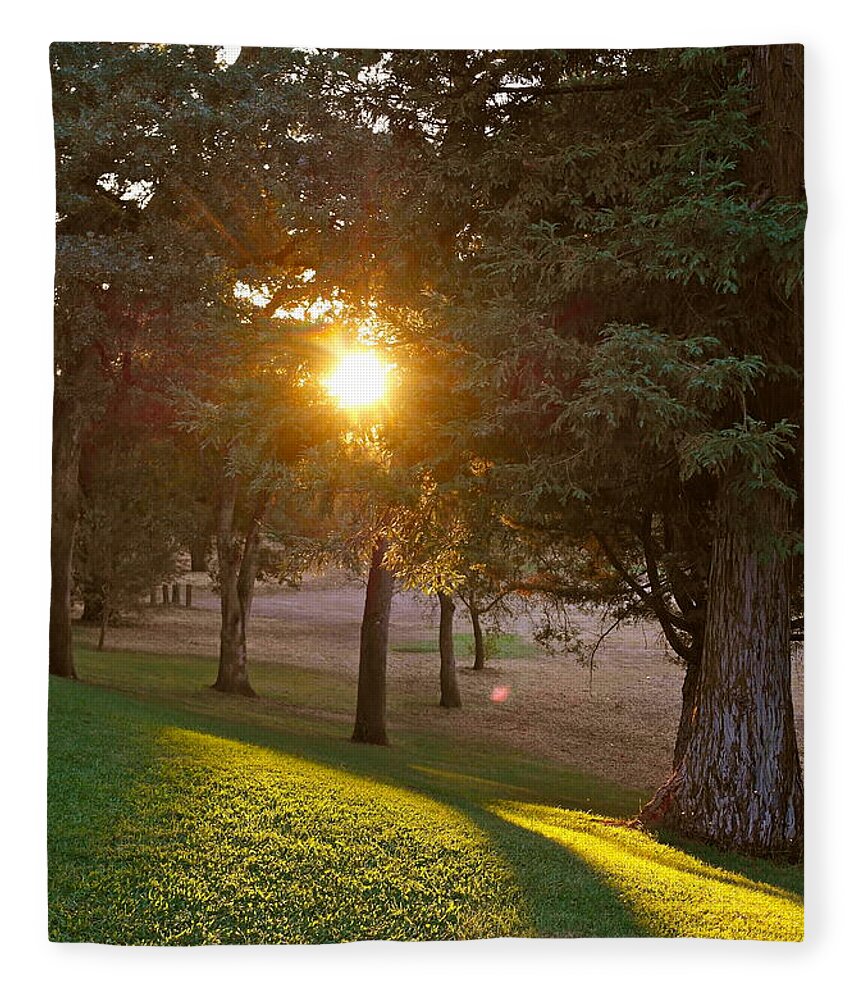 Sunset Fleece Blanket featuring the photograph Sunset Retreat by Michele Myers