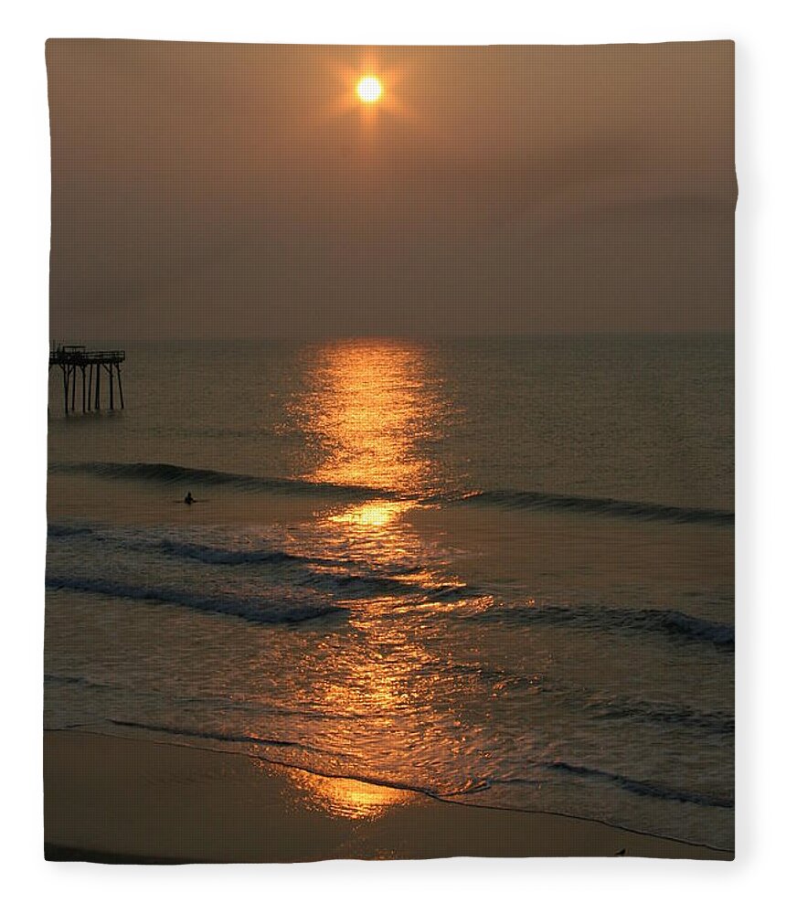 Sunset Fleece Blanket featuring the photograph Sunshine by Julie Lueders 