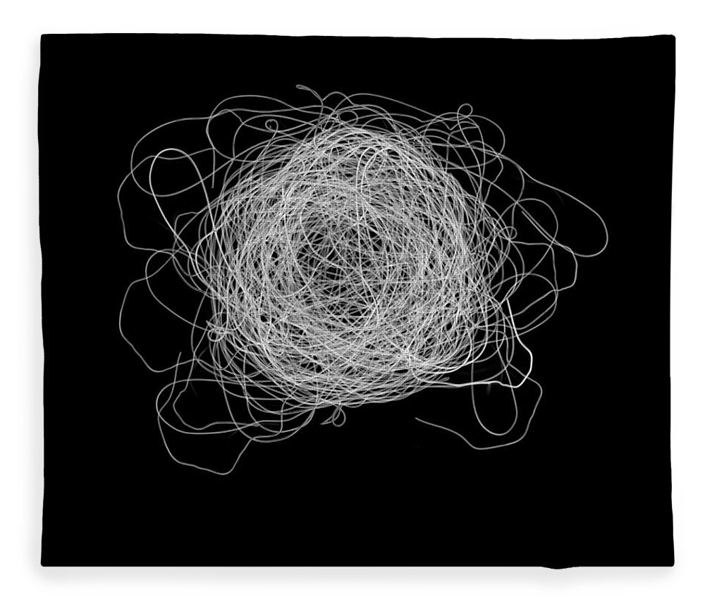 Abstract Photography Fleece Blanket featuring the photograph Tangled and Twisted by Scott Norris