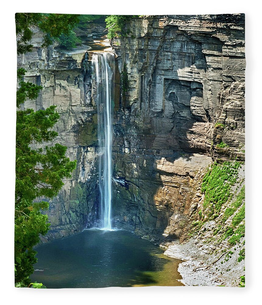 Taughannock Falls Fleece Blanket featuring the photograph Taughannock Falls by Christina Rollo