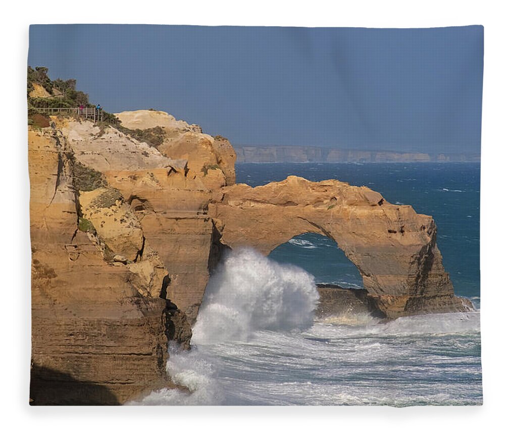 Arch Fleece Blanket featuring the photograph The Arch by Catherine Reading