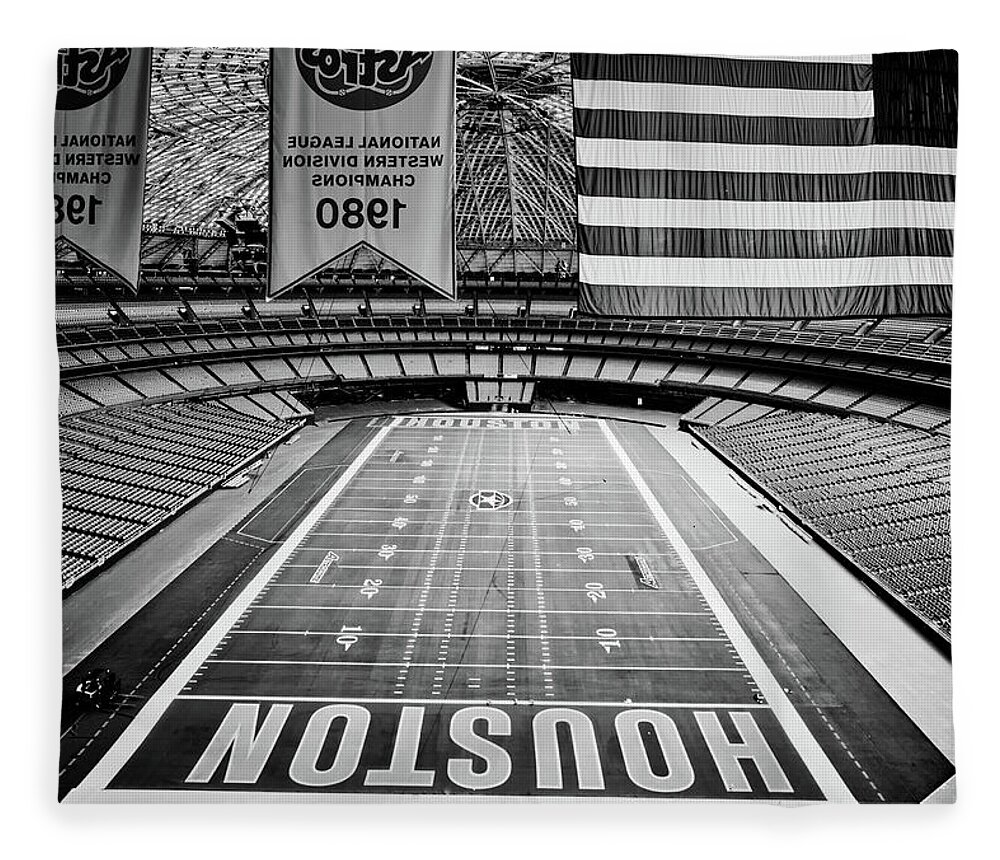 Astrodome Fleece Blanket featuring the photograph The Astrodome by Mountain Dreams