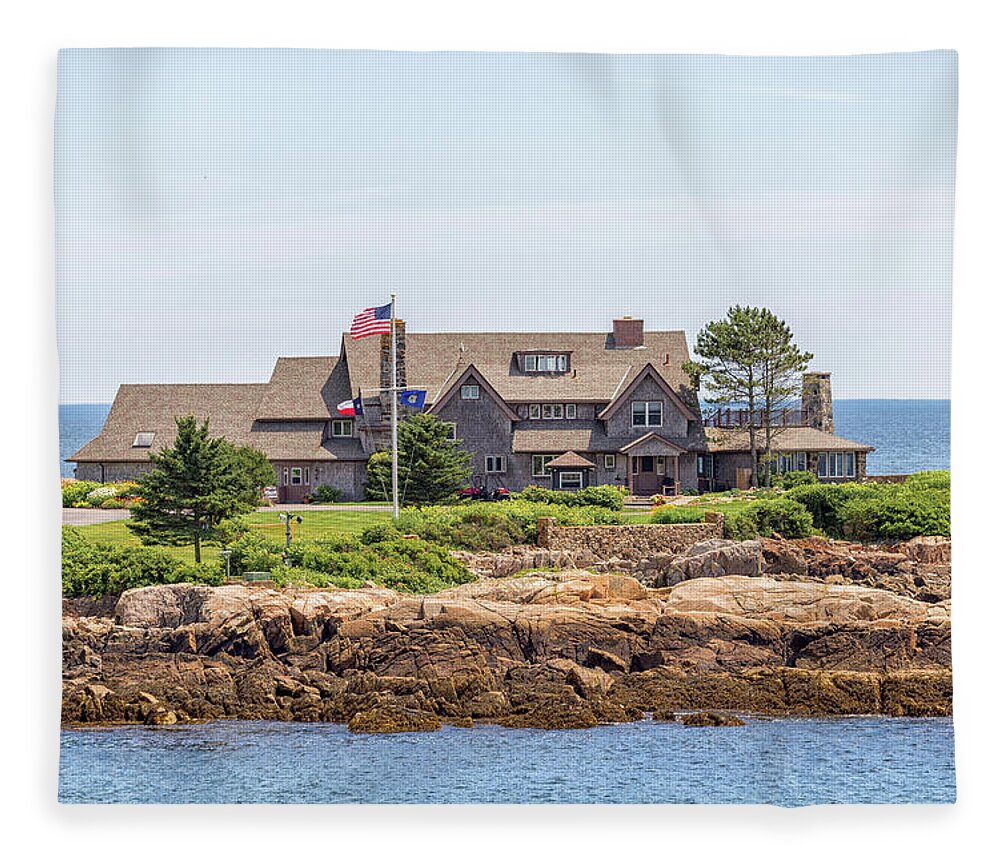 The Bush Family Compound On Walkers Point Fleece Blanket featuring the photograph The Bush Family Compound on Walkers Point by Brian MacLean