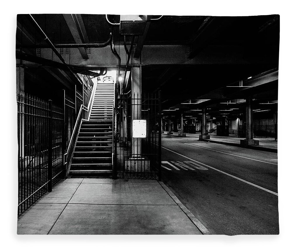 Chicago Fleece Blanket featuring the photograph The Chi Lite by D Justin Johns