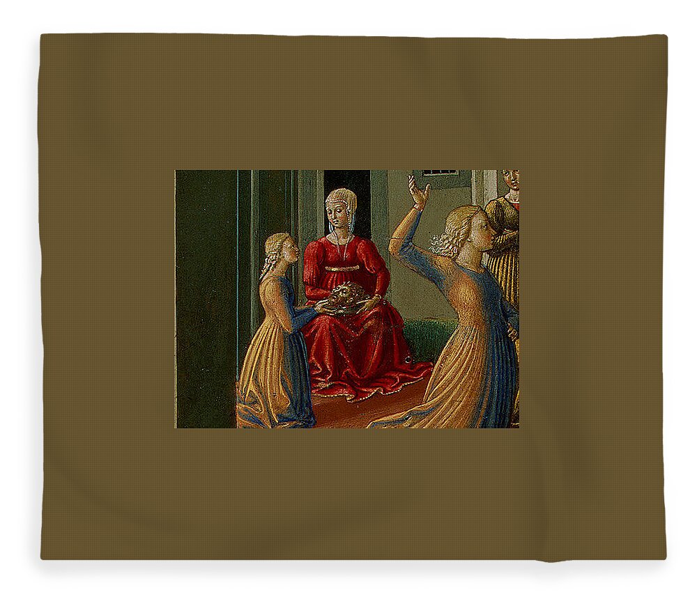 The Dance of Salome 1461-62 238x343 cm Detalj Benozzo Gozzoli Fleece  Blanket by Eloisa Mannion - Fine Art America