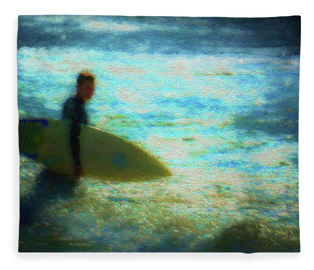 Ocean Fleece Blanket featuring the photograph The Endless Summer by Marvin Spates