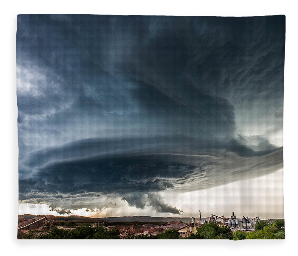 Storms Fleece Blanket featuring the photograph The Invasion by Marcus Hustedde
