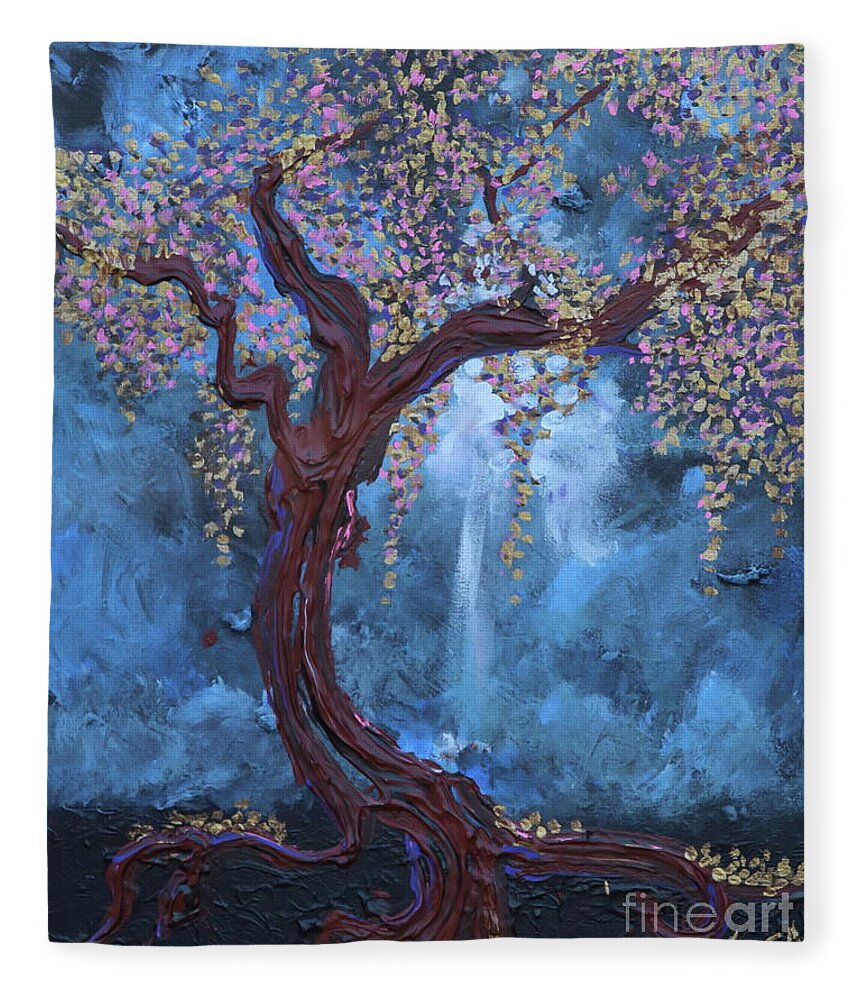 Impressionism Fleece Blanket featuring the painting The LIght Sustains Me by Stefan Duncan