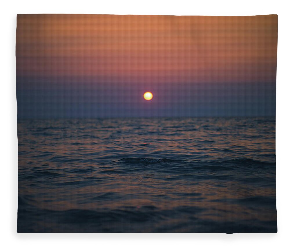 Lake Fleece Blanket featuring the photograph The Little Waves of Lake Huron by Jay Smith