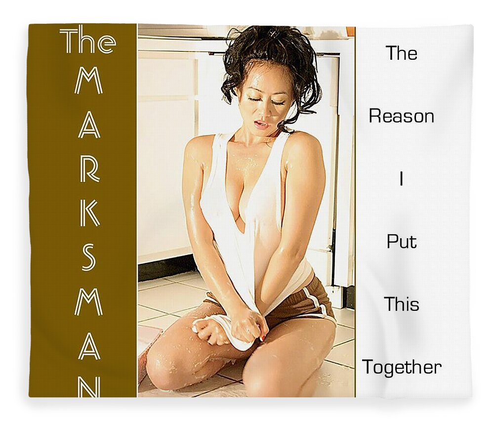 Music Fleece Blanket featuring the digital art The Marksman - The Reason I Put This Together by Mark Baranowski