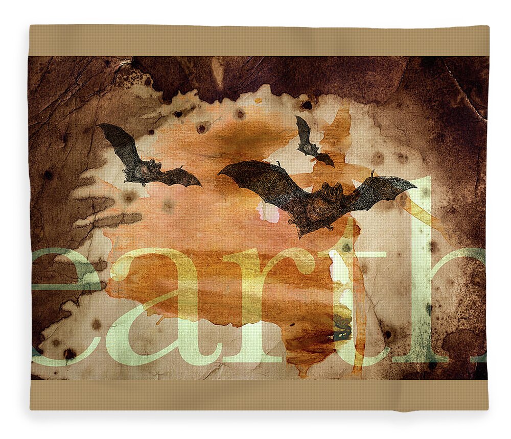 Bats Fleece Blanket featuring the photograph The Potency of Acceptance by Char Szabo-Perricelli