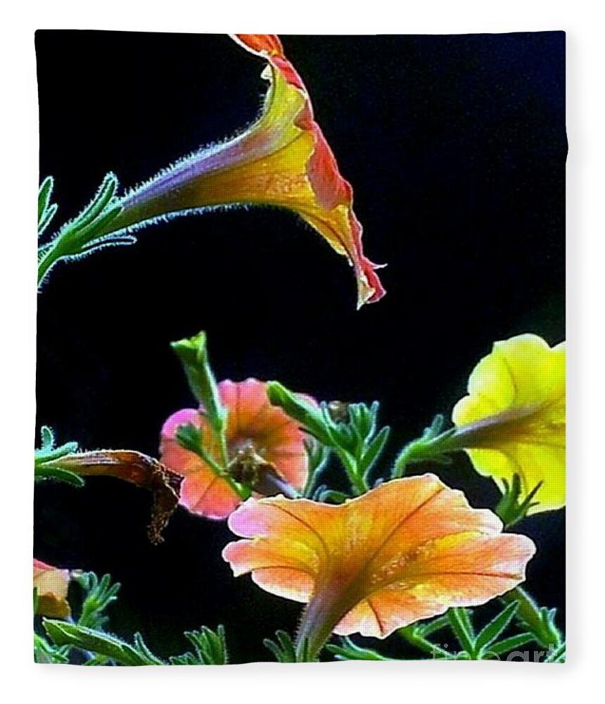 Flowers Fleece Blanket featuring the photograph The Profile by Dani McEvoy