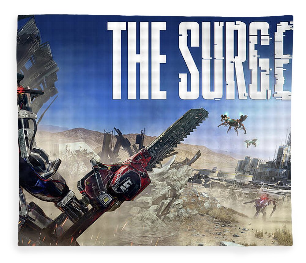 The Surge Fleece Blanket featuring the digital art The Surge by Super Lovely