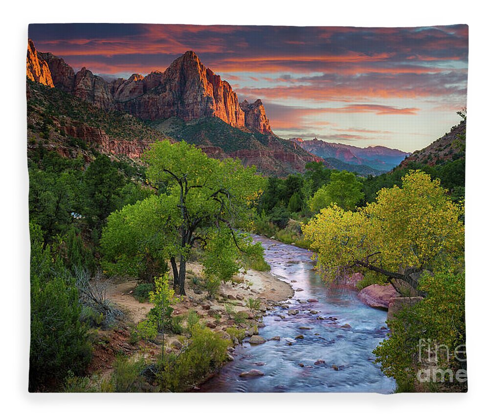 America Fleece Blanket featuring the photograph The Watchman by Inge Johnsson