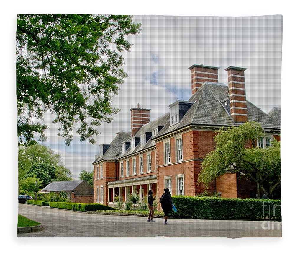 London Fleece Blanket featuring the photograph This is London. Old Police House in Hyde Park. by Elena Perelman