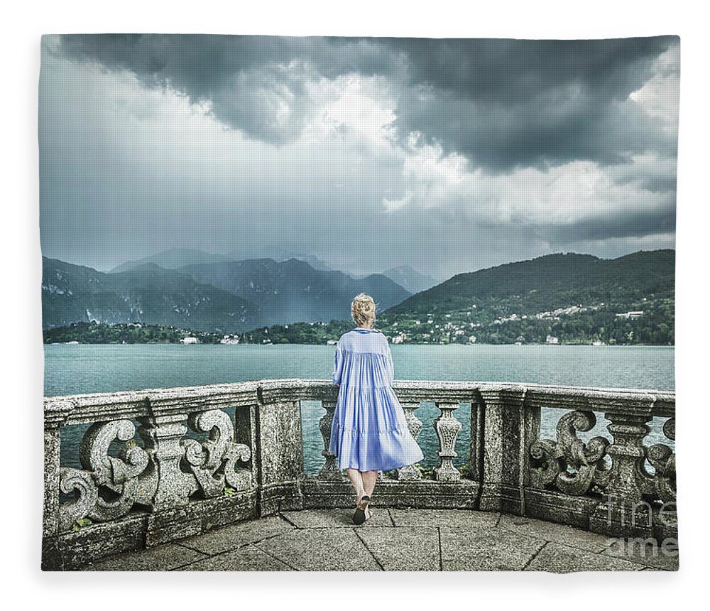 Kremsdorf Fleece Blanket featuring the photograph Thunder Symphony by Evelina Kremsdorf