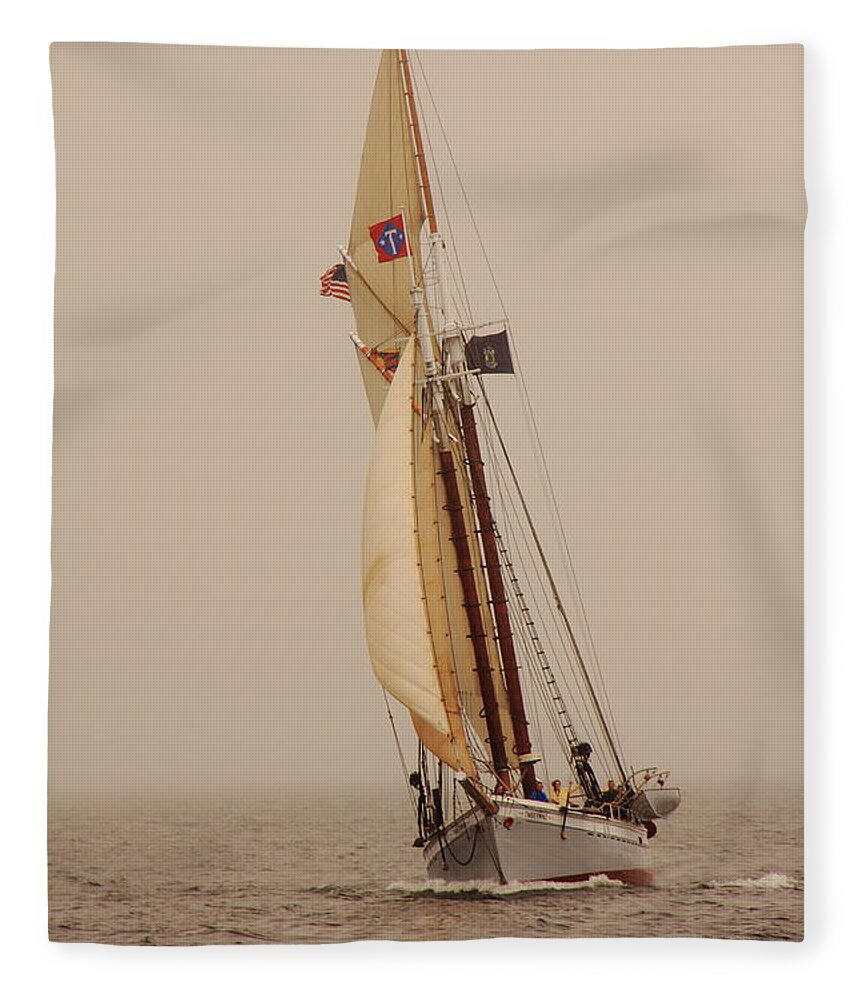 Seascape Fleece Blanket featuring the photograph Timberwind by Doug Mills