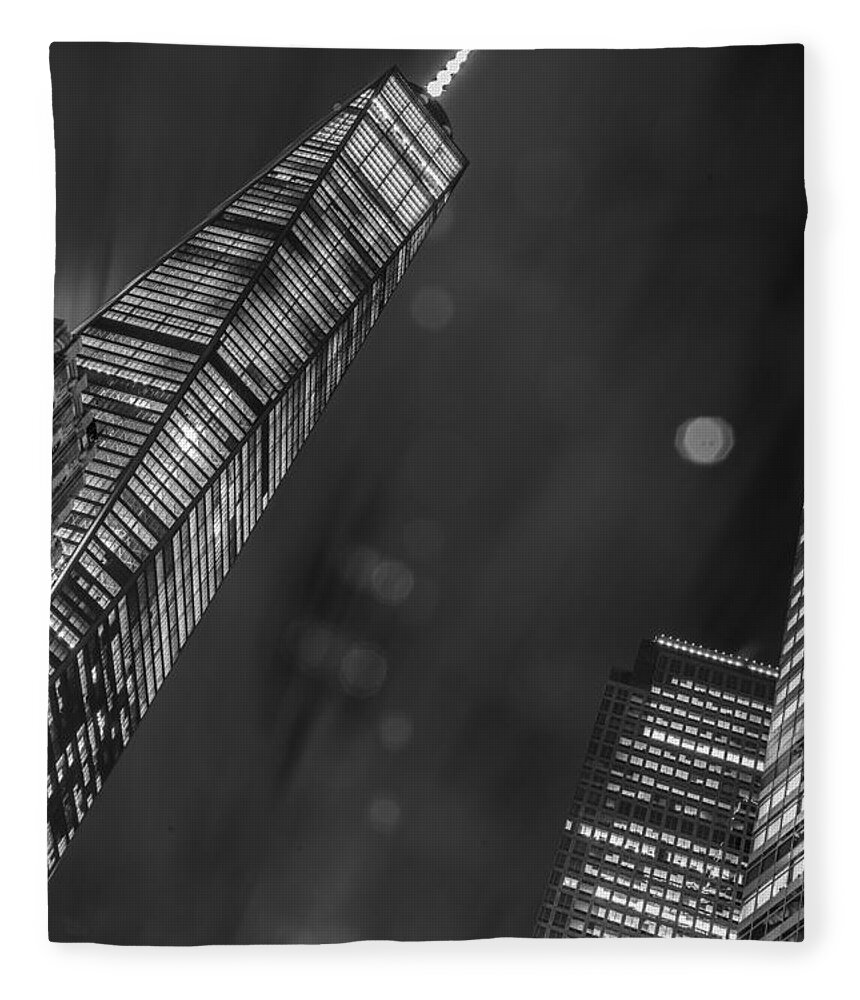 Landscape Fleece Blanket featuring the photograph Tower Nights by Theodore Jones