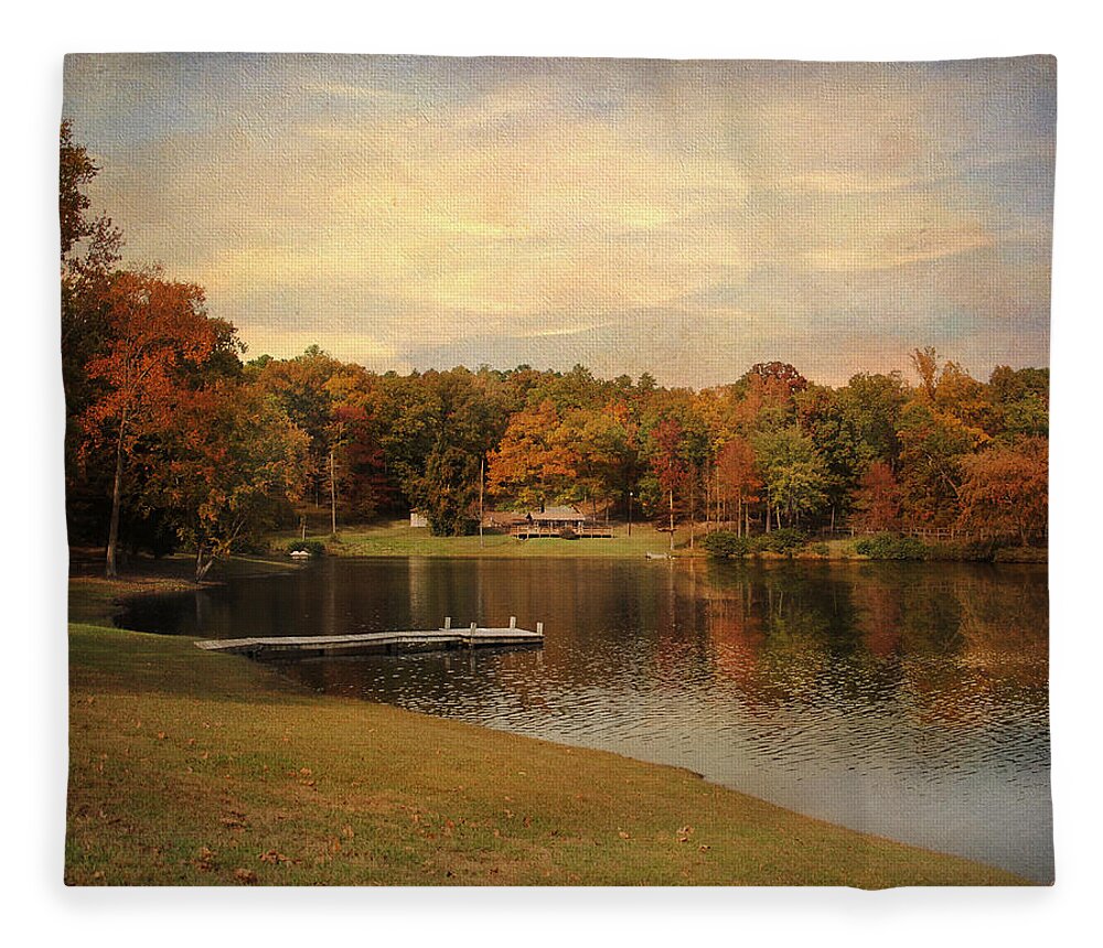 Autumn Fleece Blanket featuring the photograph Tranquility by Jai Johnson