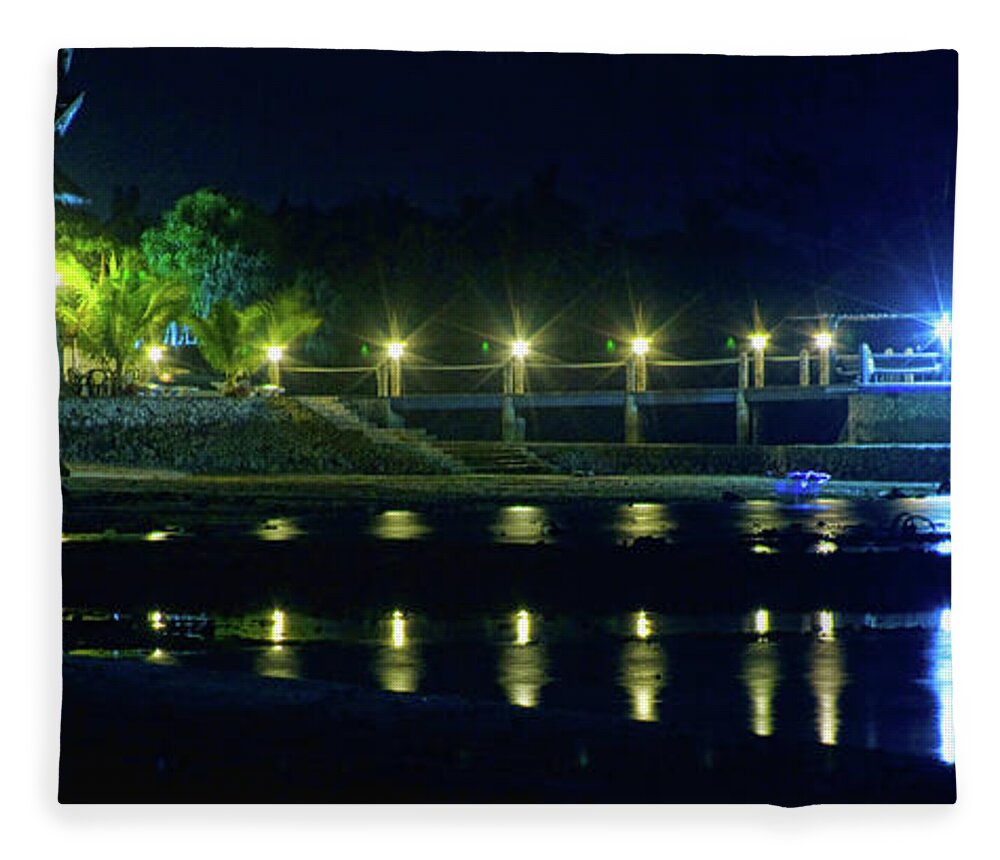 stock Images Fleece Blanket featuring the photograph Tropical Lights by James BO Insogna