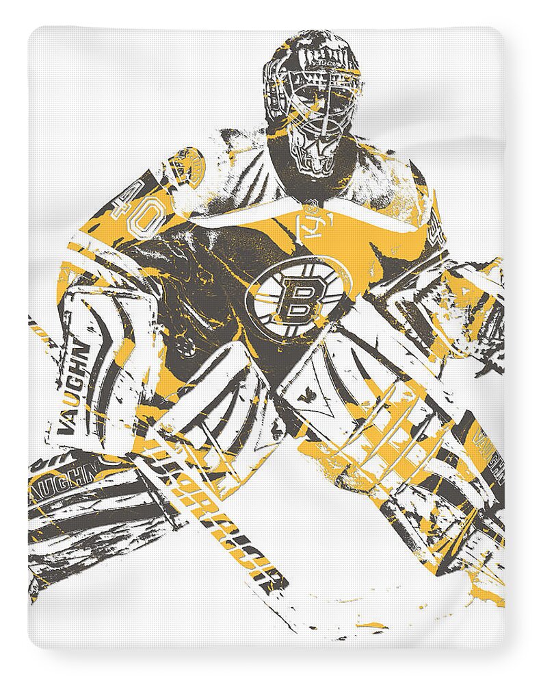 Tuukka Rask Boston Bruins Abstract Art 1 Poster by Joe Hamilton