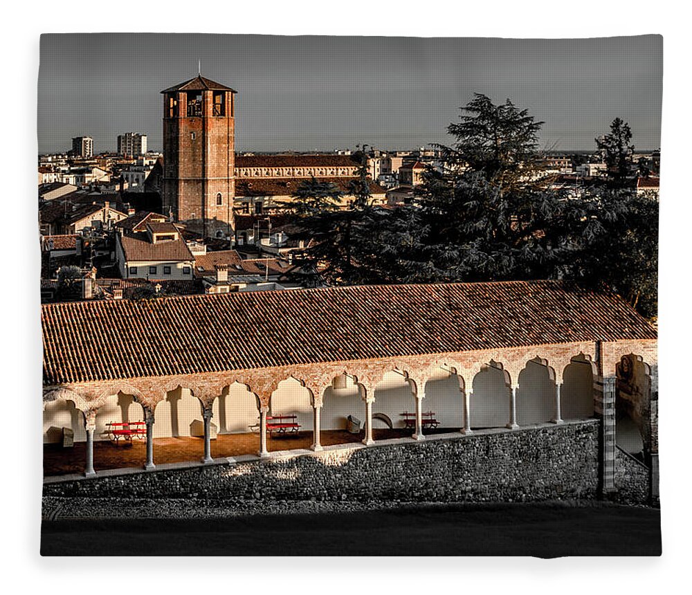 Wostphoto Fleece Blanket featuring the photograph Udine by Wolfgang Stocker