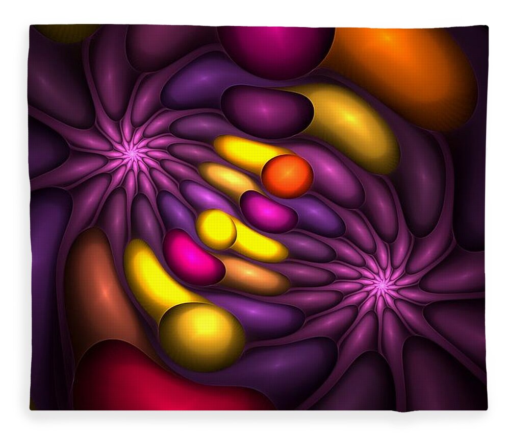 Digital Painting Fleece Blanket featuring the digital art Untitled 4-10-10 by David Lane