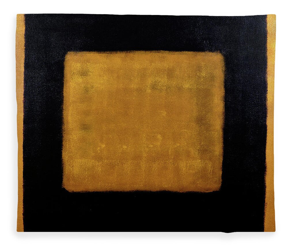Brown Fleece Blanket featuring the painting Untitled No. 17 by Julie Niemela