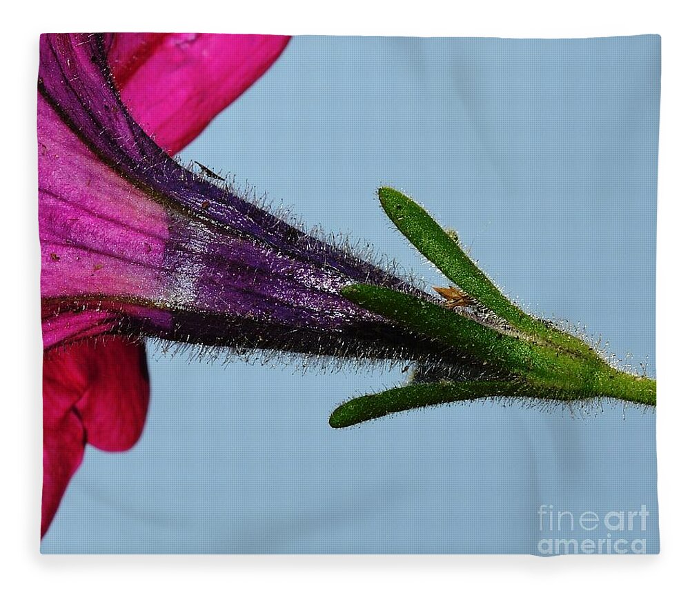 Macro Fleece Blanket featuring the photograph Up Close by Dani McEvoy