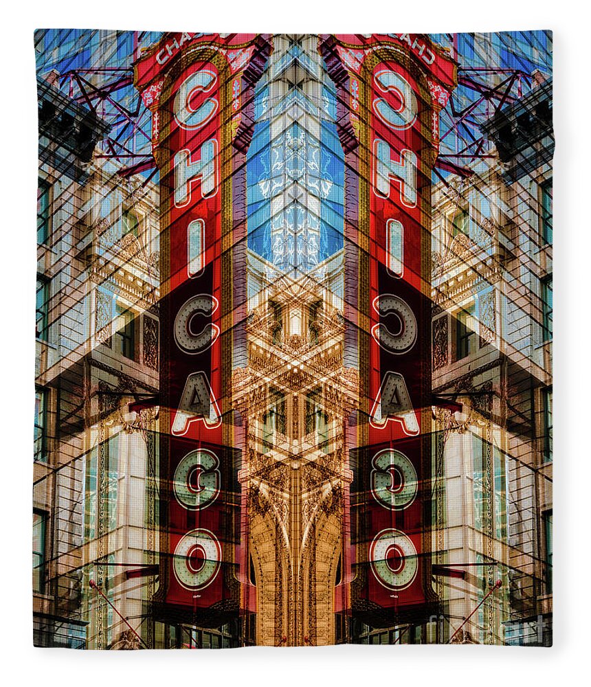 Chicago Fleece Blanket featuring the photograph Urban abstract XXVII by Izet Kapetanovic