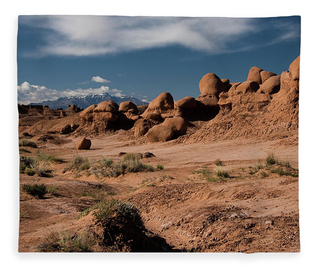 Goblin Fleece Blanket featuring the photograph Valley of the Goblins by Jennifer Ancker