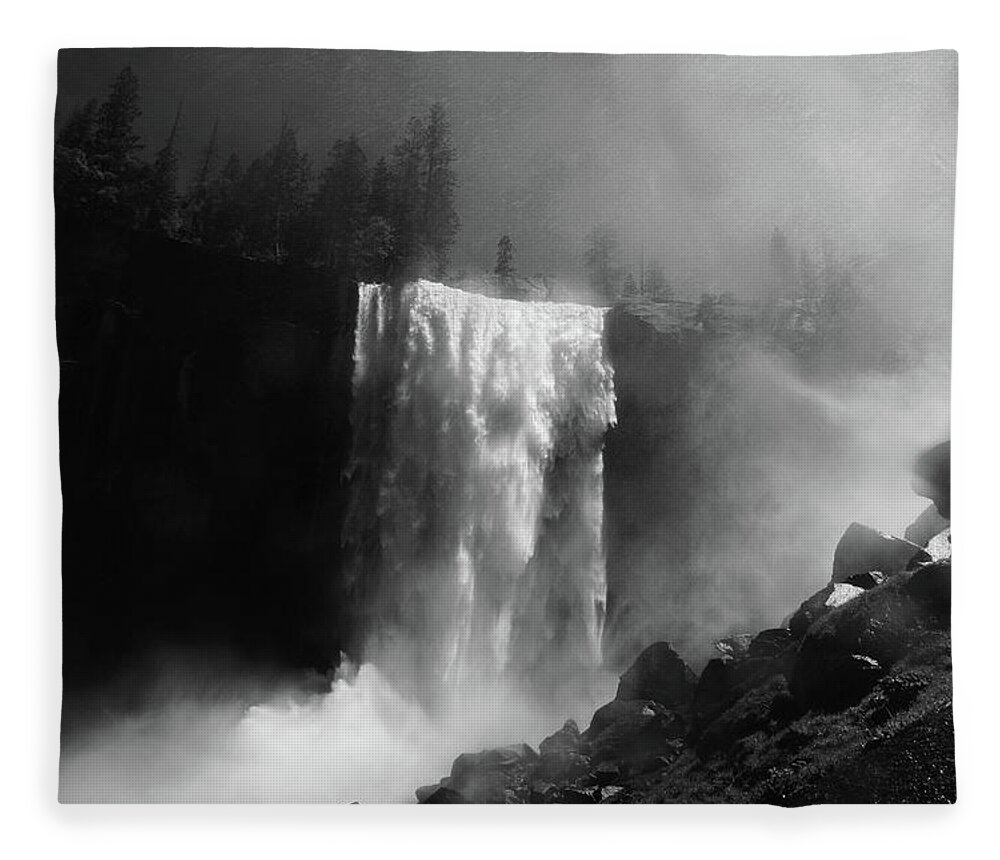 Vernal Fall Fleece Blanket featuring the photograph Vernal Fall and Mist Trail by Raymond Salani III