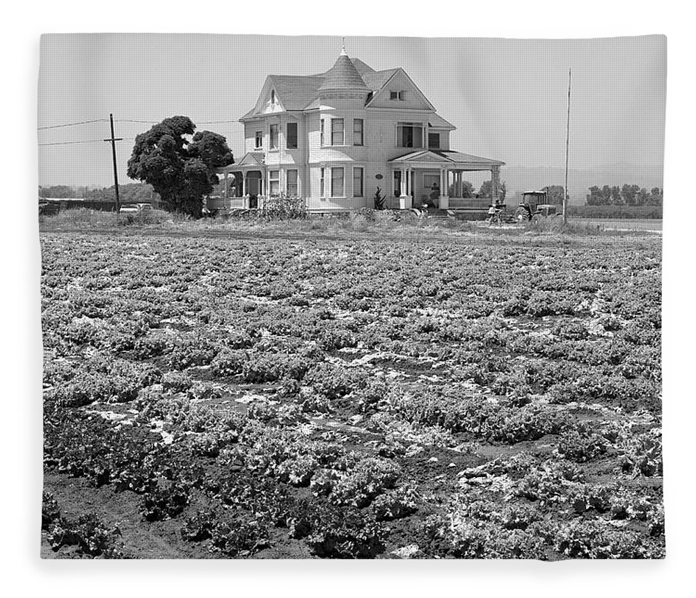 Victorian Fleece Blanket featuring the photograph Victorian Farm House 4th of July Watsonville California by Kathy Anselmo