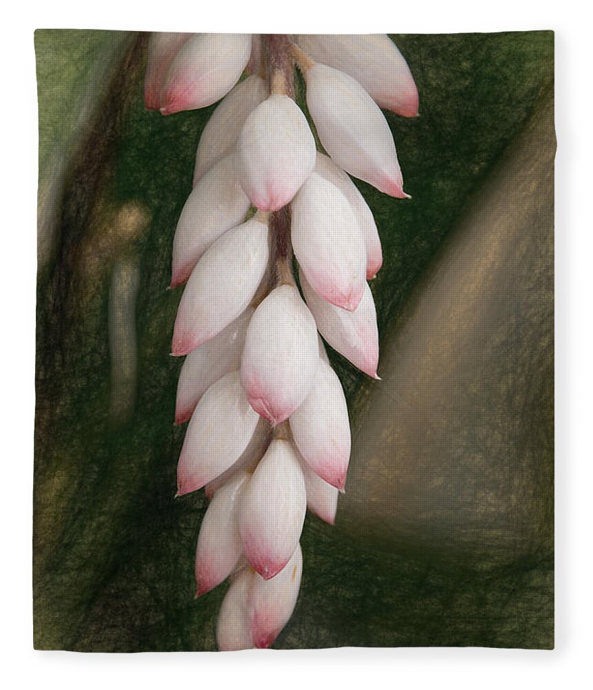 Nature Fleece Blanket featuring the photograph Waiting To Bloom by Sharon McConnell
