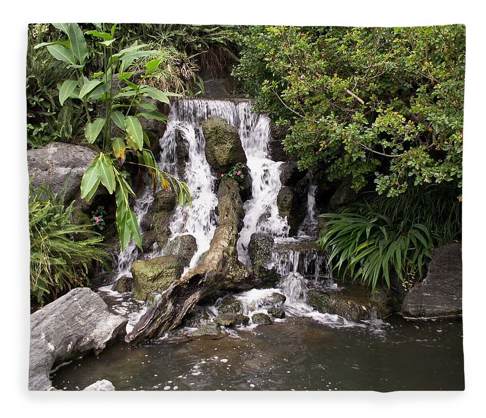 Water Fleece Blanket featuring the photograph Waterfall by Amy Fose