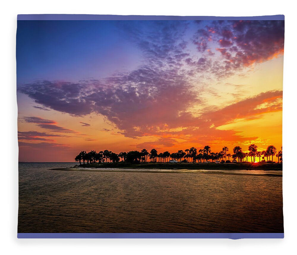 Florida Fleece Blanket featuring the photograph Welcome To Paradise by Marvin Spates